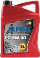 Фото - Моторне мастило Alpine PD 5W-40 5 л