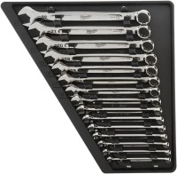 Фото - Набір інструментів Milwaukee MAX BITE metric combination spanner set 15 pc (4932464258) 