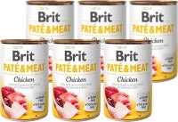 Karm dla psów Brit Pate&Meat Chicken 6 szt. 0.8 kg