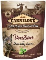 Karm dla psów Carnilove Pouch Venison with Stawberry Leaves 300 g 1 szt.