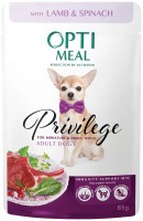 Фото - Корм для собак Optimeal Privilege Adult Lamb/Spinach Pouch 1.02 kg 12 шт