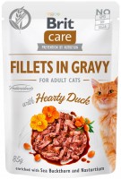 Фото - Корм для кішок Brit Care Fillets in Gravy with Hearty Duck 85 g 