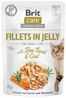 Корм для кішок Brit Care Fillets in Jelly with Fine Trout/Cod 85 g 