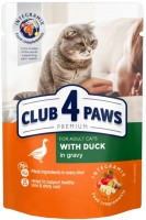 Фото - Корм для кішок Club 4 Paws Adult Duck in Gravy  24 pcs