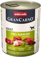 Karm dla psów Animonda GranCarno Original Adult Beef/Rabbit 1 szt.