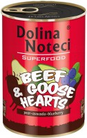 Karm dla psów Dolina Noteci Superfood Beef/Goose Hearts 1 szt. 0.4 kg