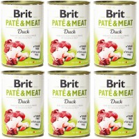 Karm dla psów Brit Pate&Meat Duck 6 szt. 0.8 kg