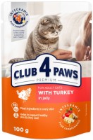 Корм для кішок Club 4 Paws Adult Turkey in Jelly 24 pcs 