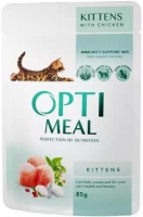 Фото - Корм для кішок Optimeal Kitten Chicken Pouch  12 pcs