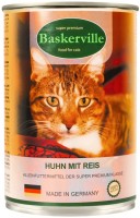 Фото - Корм для кішок Baskerville Cat Can with Chicken/Rice 400 g 