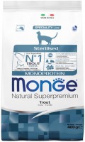 Zdjęcia - Karma dla kotów Monge Speciality Line Monoprotein Sterilised Trout  400 g