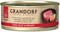 Фото - Корм для кішок Grandorf Adult Canned with Tuna Fillet/Shrimps  6 pcs
