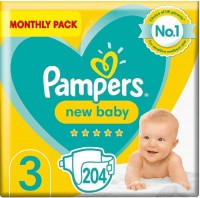 Фото - Підгузки Pampers New Baby 3 / 204 pcs 