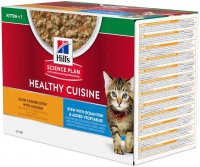 Karma dla kotów Hills SP Healthy Cuisine Kitten Chicken/Fish  24 pcs