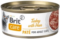 Фото - Корм для кішок Brit Care Pate Adult Turkey with Ham 70 g 