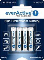Акумулятор / батарейка everActive Pro Alkaline  4xAAA