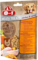 Karm dla psów 8in1 Meaty Treats Chicken/Carrot 0.05 kg 0.05 kg