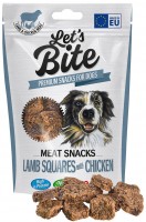 Корм для собак Brit Lets Bite Meat Snacks Lamb Squares/Chicken 80 g 