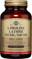 Фото - Амінокислоти SOLGAR L-Proline/L-Lysine 500/500 mg 90 tab 