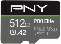 Zdjęcia - Karta pamięci PNY PRO Elite Class 10 U3 V30 microSDXC 512 GB