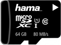 Zdjęcia - Karta pamięci Hama microSD Class 10 UHS-I 64 GB