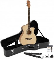 Gitara Gear4music Single Cutaway Electro Acoustic Guitar Gig Pack 