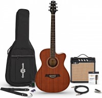 Гітара Gear4music Compact Cutaway Electro-Travel Mahogany Guitar Amp Pack 