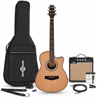 Gitara Gear4music Roundback Electro Acoustic Guitar Amp Pack 