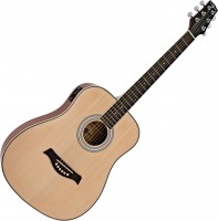 Zdjęcia - Gitara Gear4music 3/4 Dreadnought Electro Acoustic Travel Guitar 