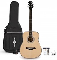 Gitara Gear4music 3/4 Size Electro Acoustic Travel Guitar Pack 