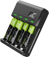 Фото - Зарядка для акумуляторної батарейки Green Cell VitalCharger + 2xAA 2000 mAh + 2xAAA 800 mAh 