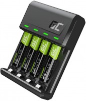 Зарядка для акумуляторної батарейки Green Cell VitalCharger + 4xAAA 800 mAh 