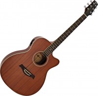 Gitara Gear4music Thinline Electro-Acoustic Travel Guitar Mahogany 