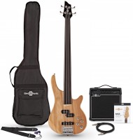 Gitara Gear4music Chicago Fretless Bass Guitar 15W Amp Pack 