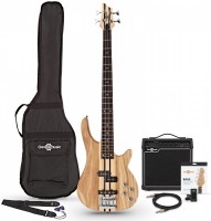 Gitara Gear4music Chicago Neck Thru Bass Guitar 15W Amp Pack 