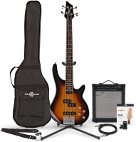 Електрогітара / бас-гітара Gear4music Chicago Short Scale Bass Guitar 35W Amp Pack 
