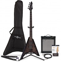 Електрогітара / бас-гітара Gear4music Harlem V Bass Guitar 35W Amp Pack 