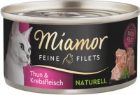 Корм для кішок Miamor Fine Fillets Naturelle Tuna/Crab Meat 80 g 
