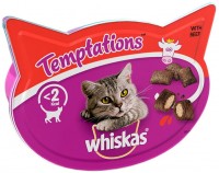 Фото - Корм для кішок Whiskas Temptations Cat Treats with Beef 60 g 