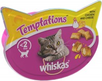 Корм для кішок Whiskas Temptations Cat Treats with Chicken/Cheese 60 g 