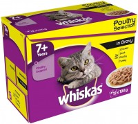 Фото - Корм для кішок Whiskas 7+ Poultry Selection in Gravy 12 pcs 