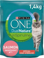 Корм для кішок Purina ONE DualNature Natural Defense Sterilised Salmon 1.4 kg 