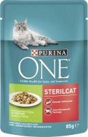 Karma dla kotów Purina ONE Sterilized Turkey/Green Beans Pouch 85 g 