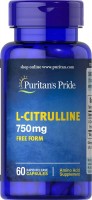 Фото - Амінокислоти Puritans Pride L-Citrulline 750 mg 60 cap 