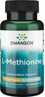 Фото - Амінокислоти Swanson L-Methionine 500 mg 30 cap 