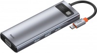Czytnik kart pamięci / hub USB BASEUS Metal Gleam Series 9-in-1 Multifunctional Type-C Hub 