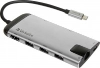 Кардридер / USB-хаб Verbatim USB-C Multiport Hub with Card Reader 