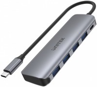 Czytnik kart pamięci / hub USB Unitek uHUB P5+ 5-in-1 USB-C Hub with 100W Power Delivery 