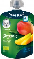 Jedzenie dla dzieci i niemowląt Gerber Organic Fruit Puree 4 80 
