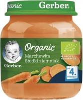 Jedzenie dla dzieci i niemowląt Gerber Organic Puree 4 125 